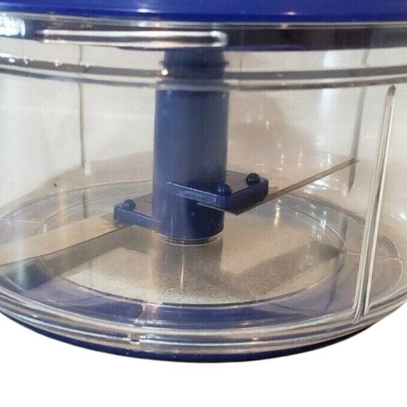 Tupperware QUICK CHEF Food Chopper/Processor Blend Whisk Mix Sapphire Blue #1260 - Picture 2 of 2